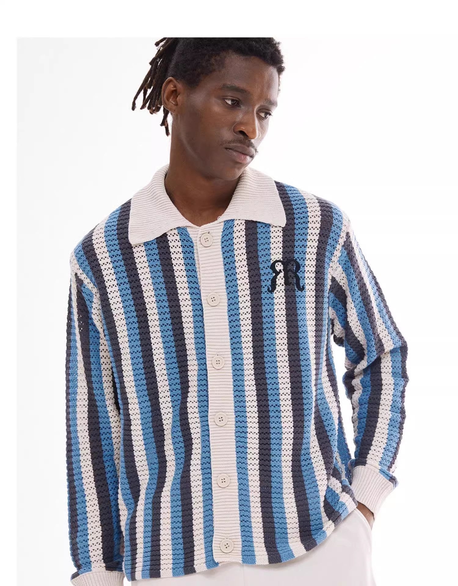 Embroidered Woven Long Sleeve Shirt