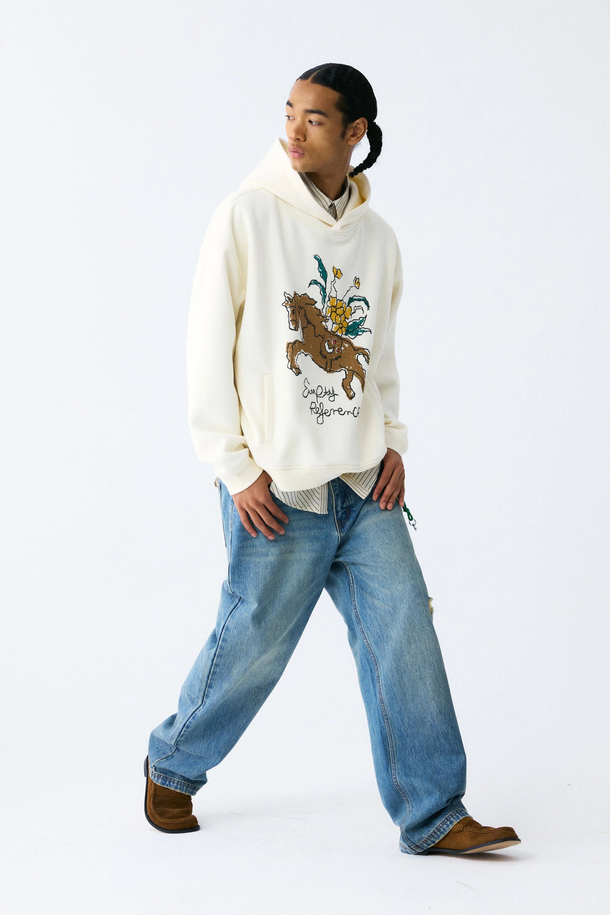 Pony Floral Graphic Hoodie