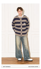 Striped Wool Knit Sweater