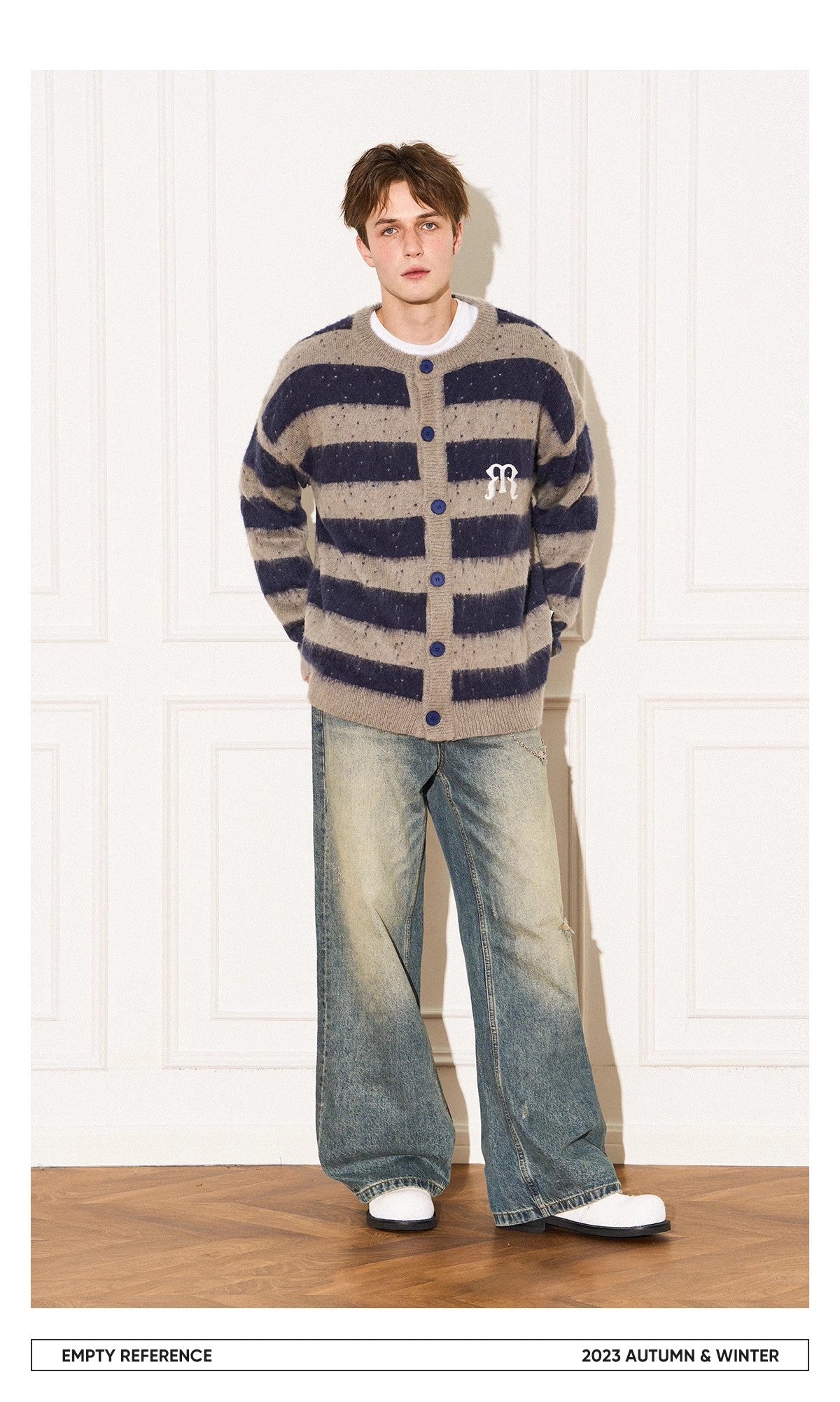 Striped Wool Knit Sweater