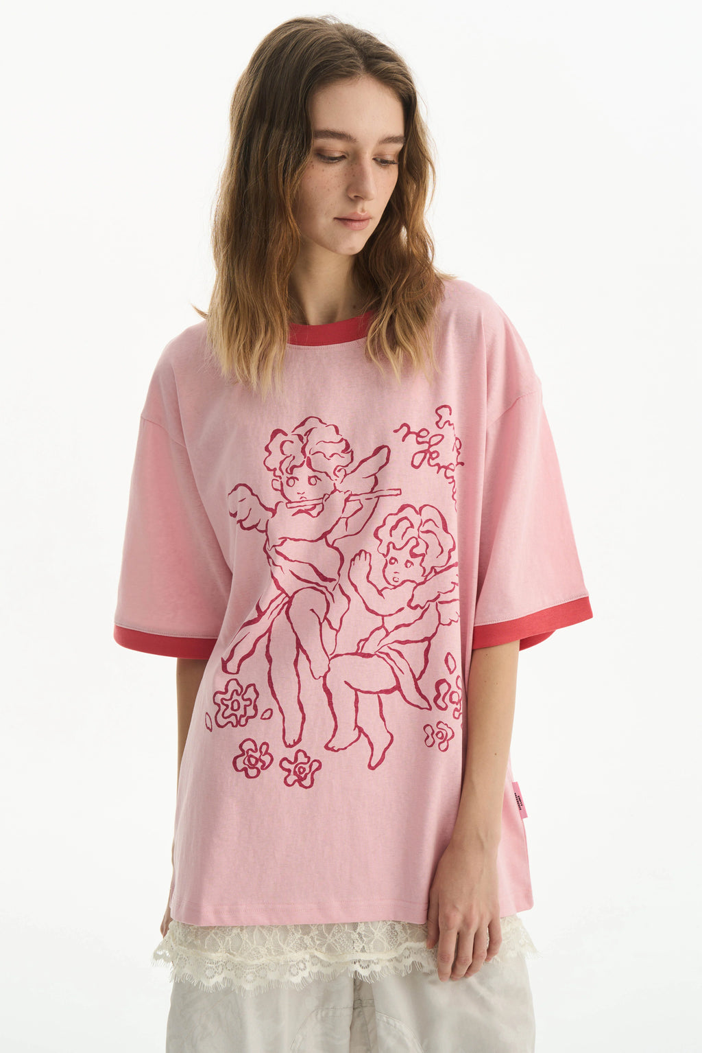 Angel Patchwork Graphic Tee