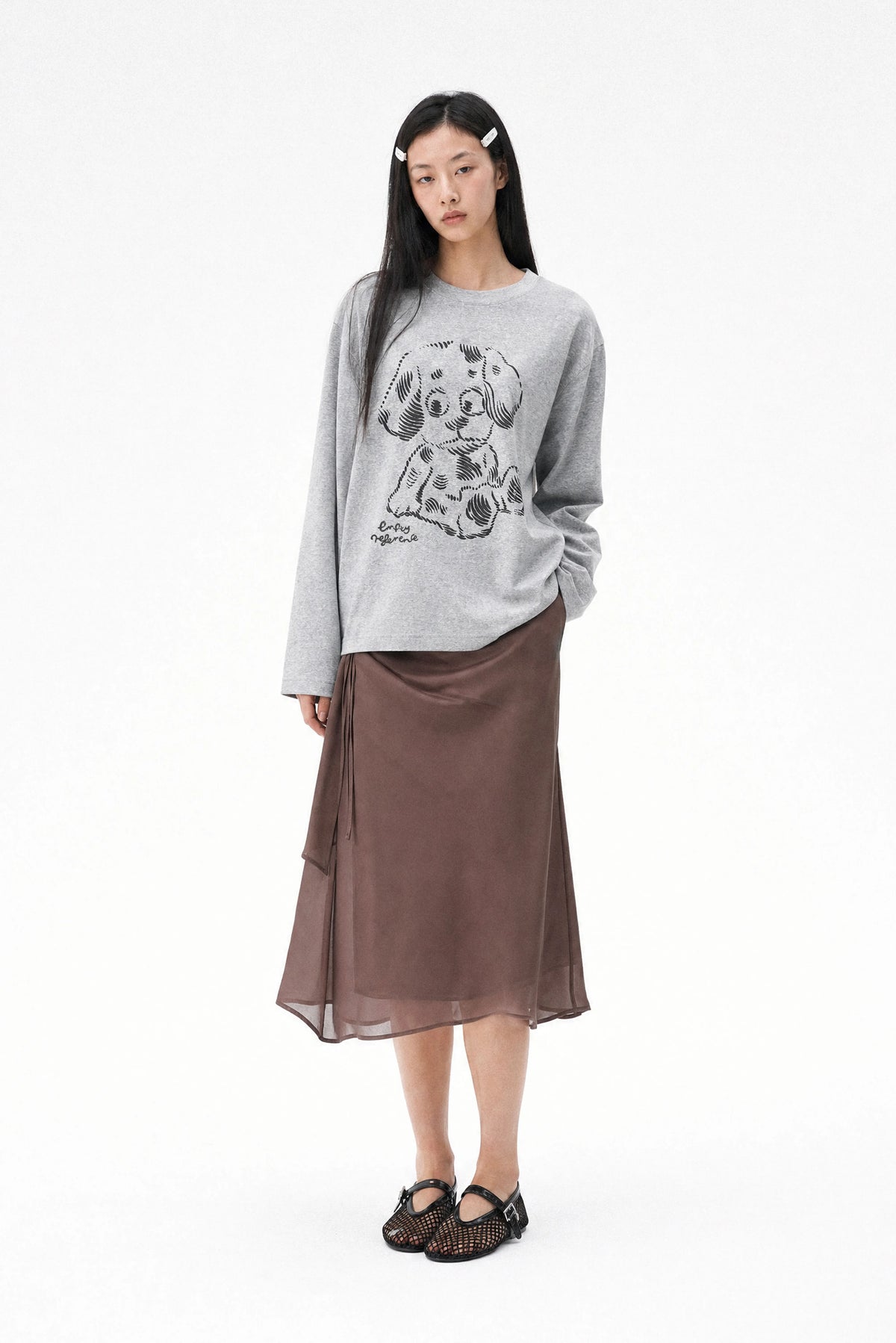 Vintage Dog Long Sleeve Tee