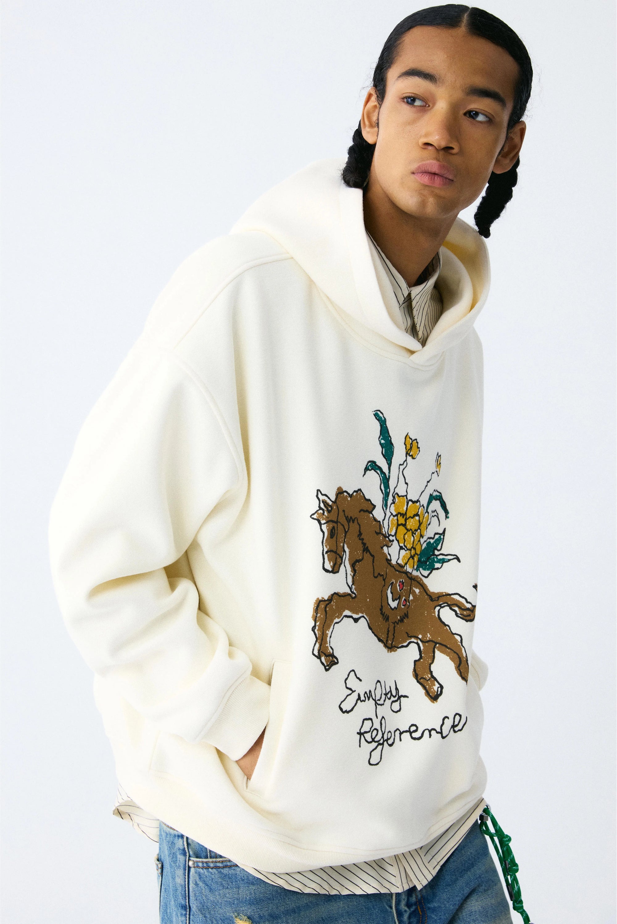Pony Floral Graphic Hoodie