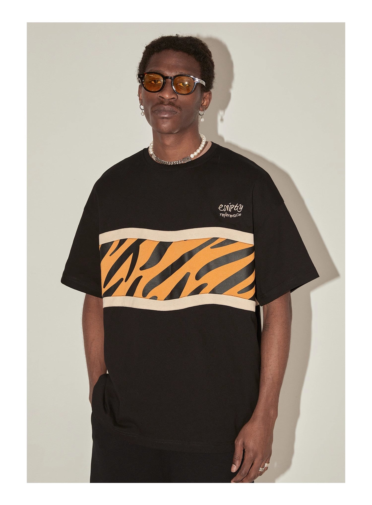 Tiger Patchwork Graphic Tee