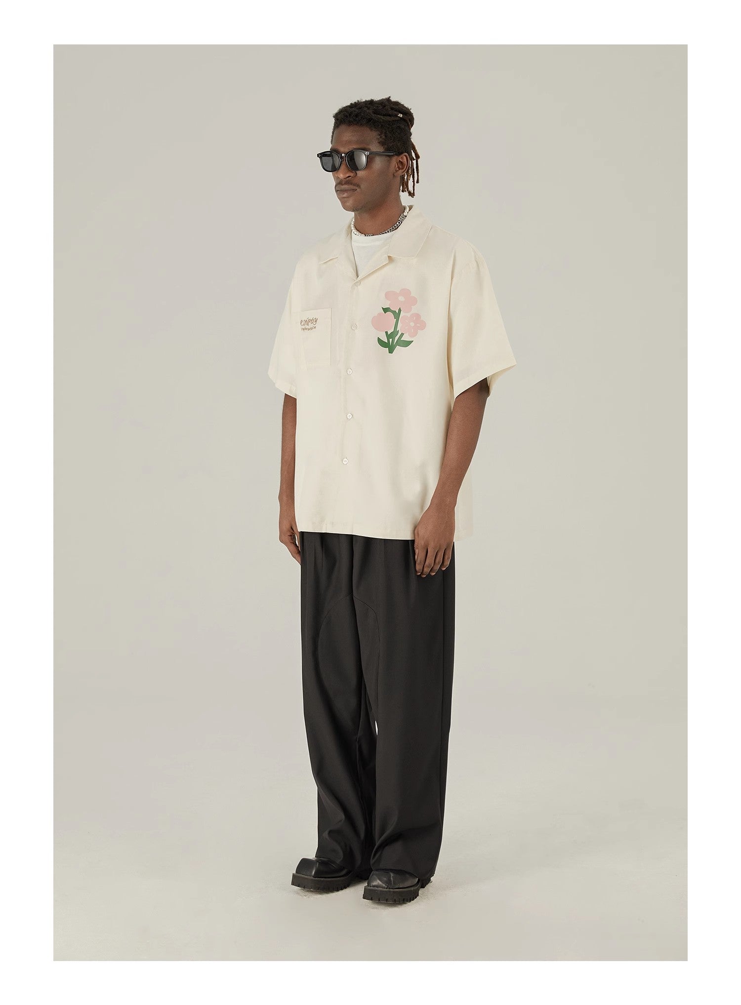 Floral Cotton Graphic Shirt