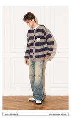 Striped Wool Knit Sweater