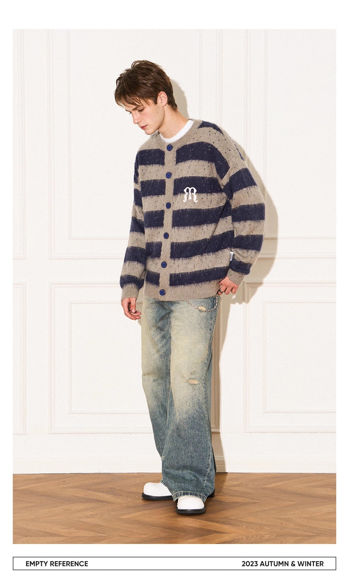 Striped Wool Knit Sweater