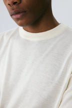 Silk-Wool Knit Tee