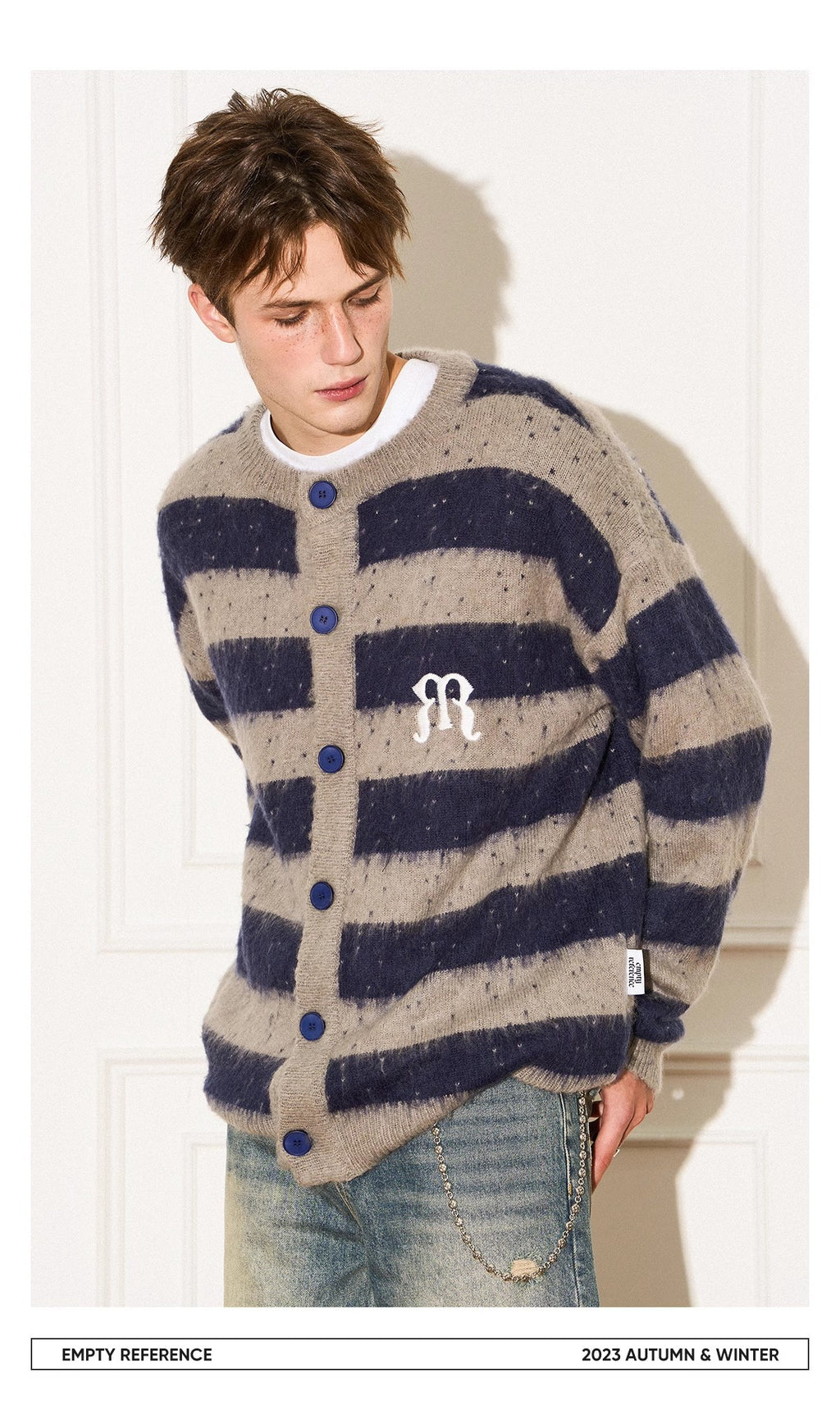 Striped Wool Knit Sweater