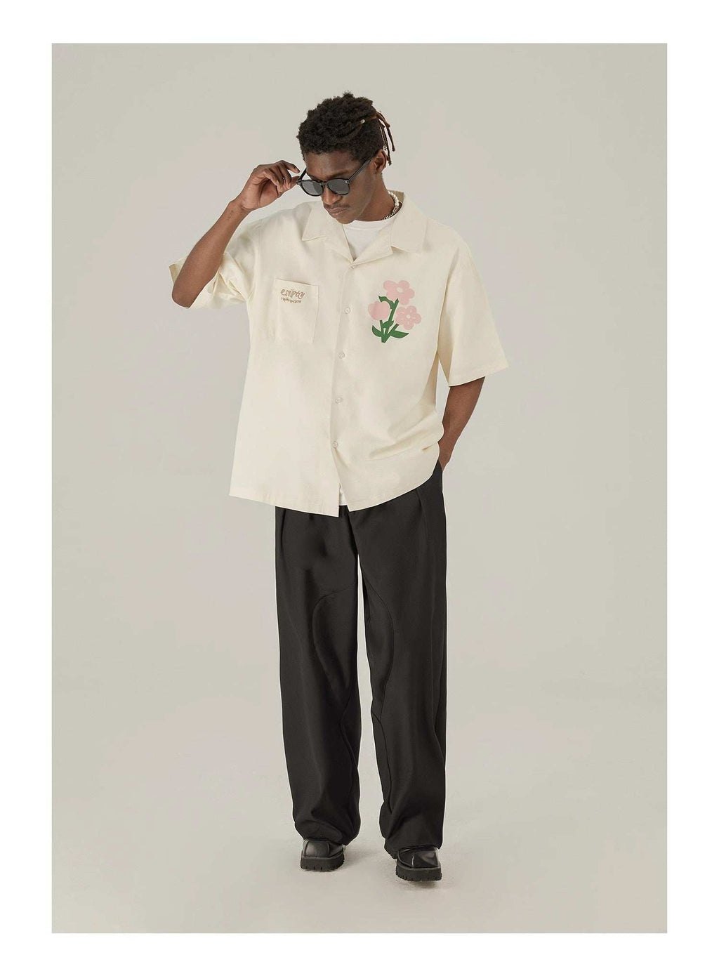 Floral Cotton Graphic Shirt - Empty Reference
