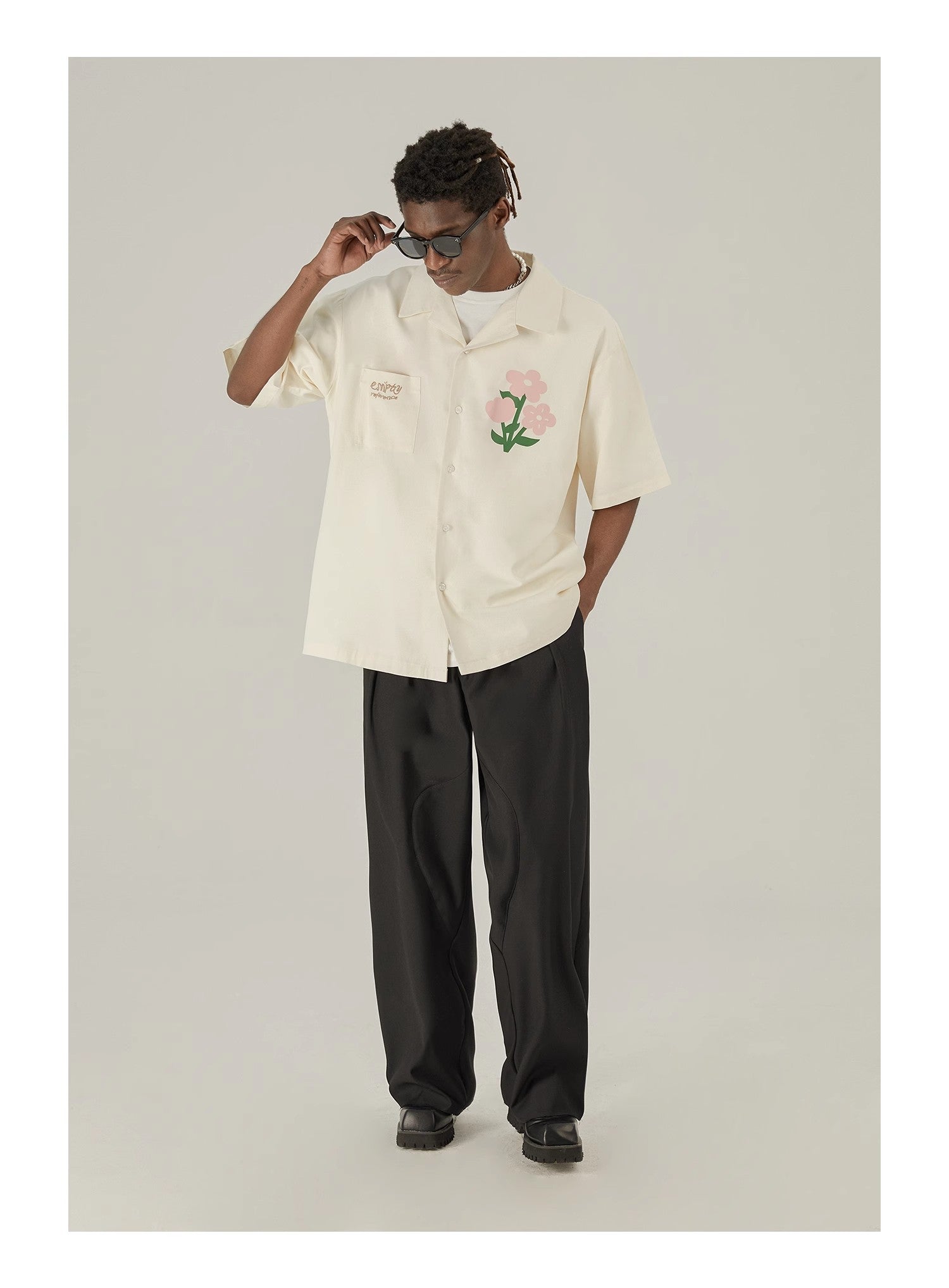 Floral Cotton Graphic Shirt