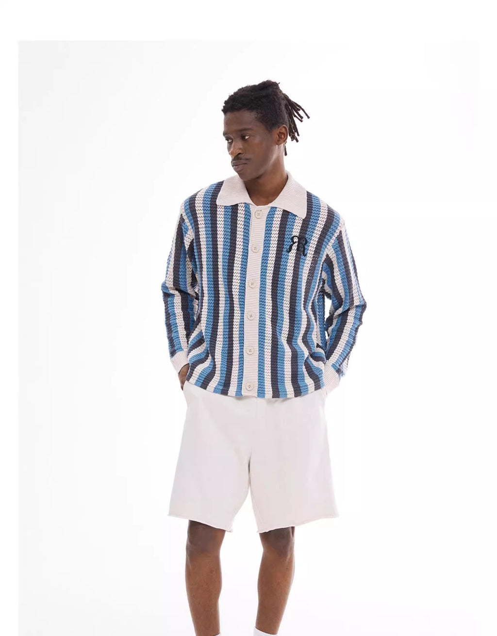 Embroidered Woven Long Sleeve Shirt