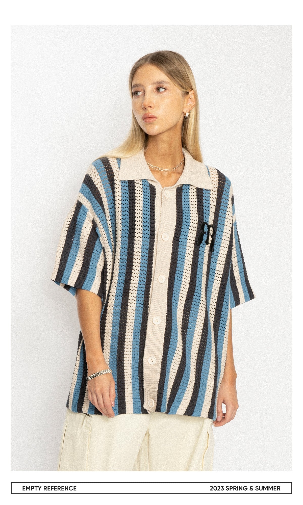 Embroidered Knit Polo Shirt