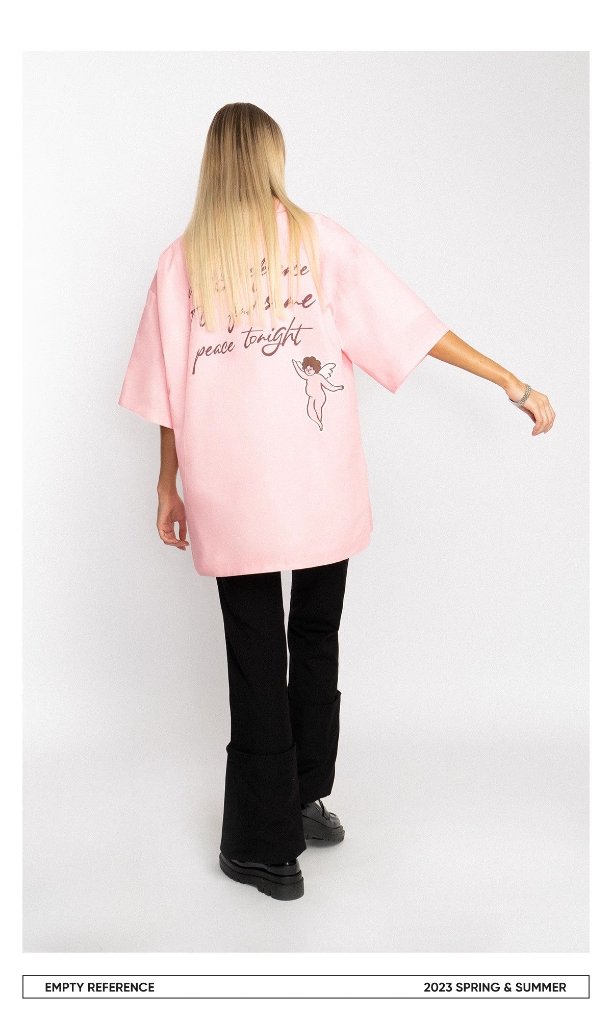 Angels Print Camp Shirt