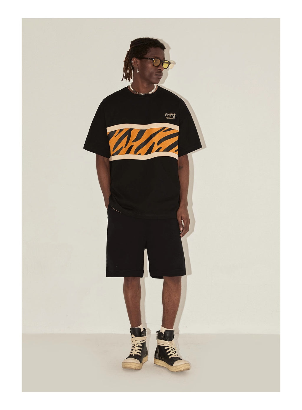 Tiger Patchwork Graphic Tee