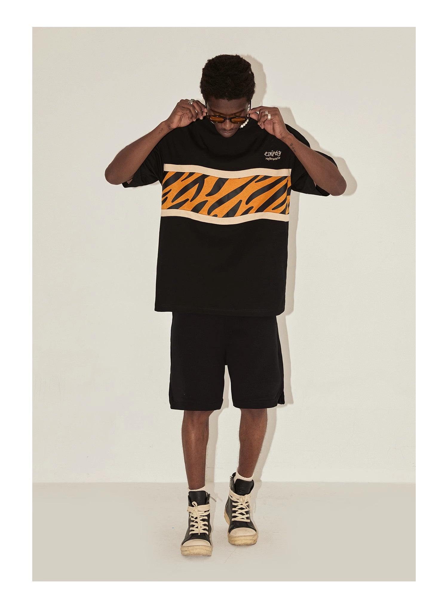 Tiger Patchwork Graphic Tee