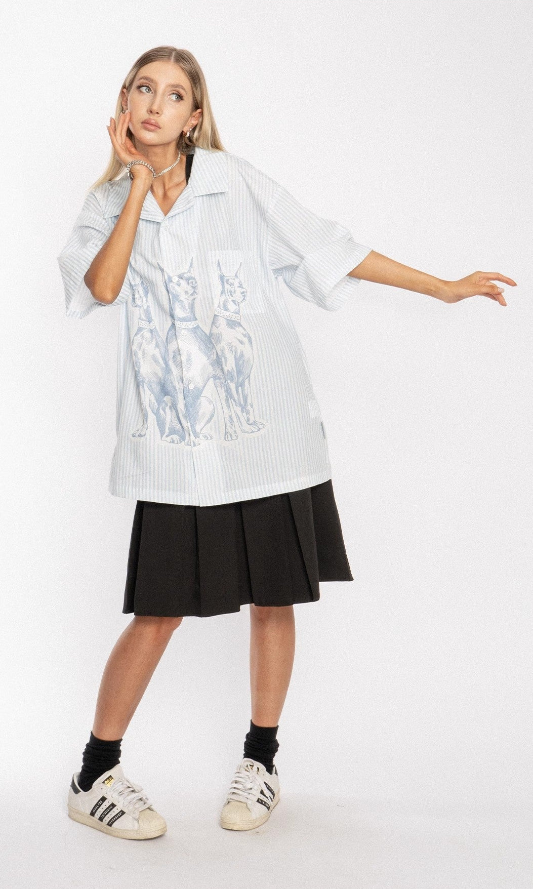 Doberman Sketch Graphic Shirt
