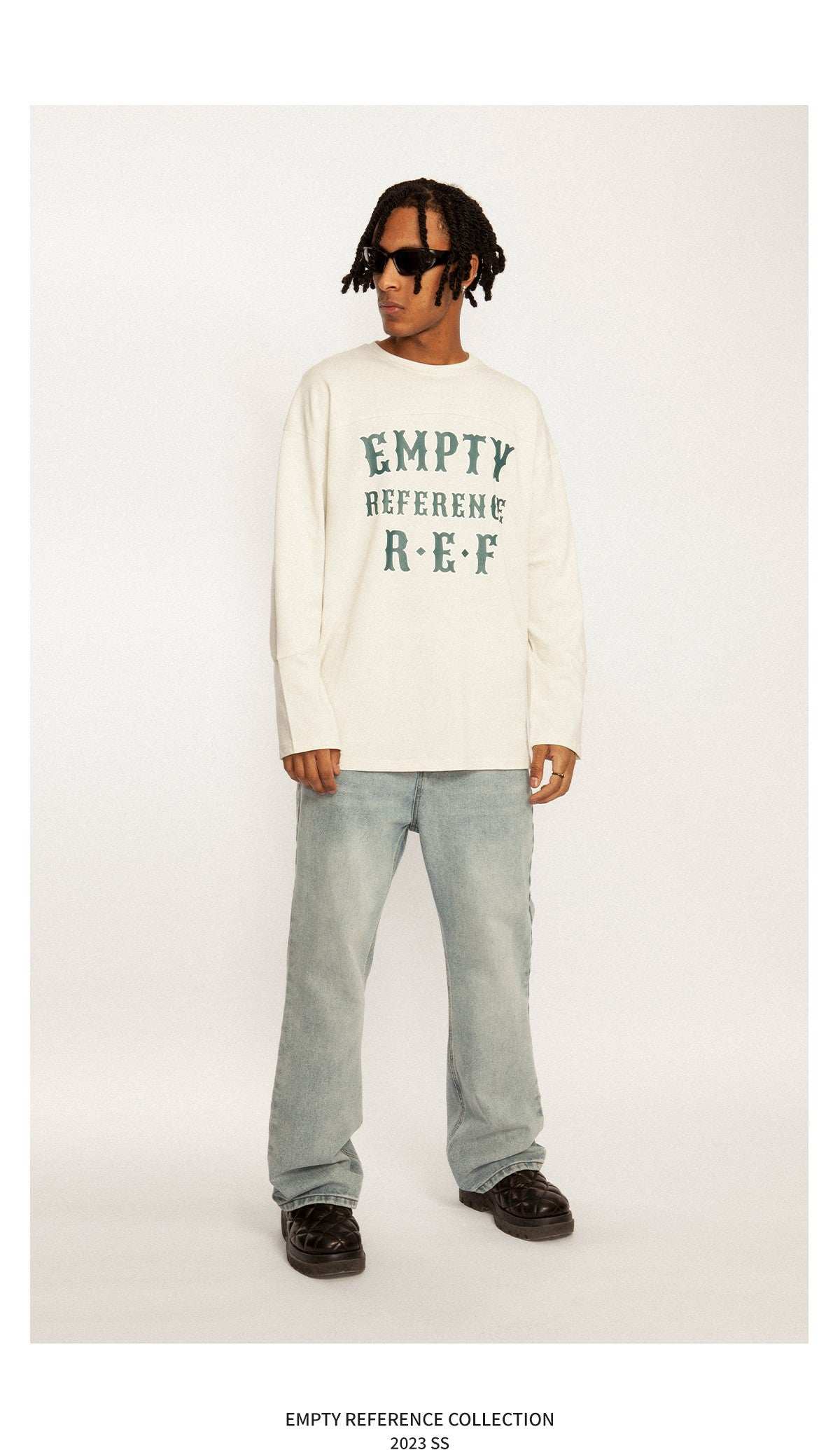 Western Font Long Sleeve Tee - Empty Reference