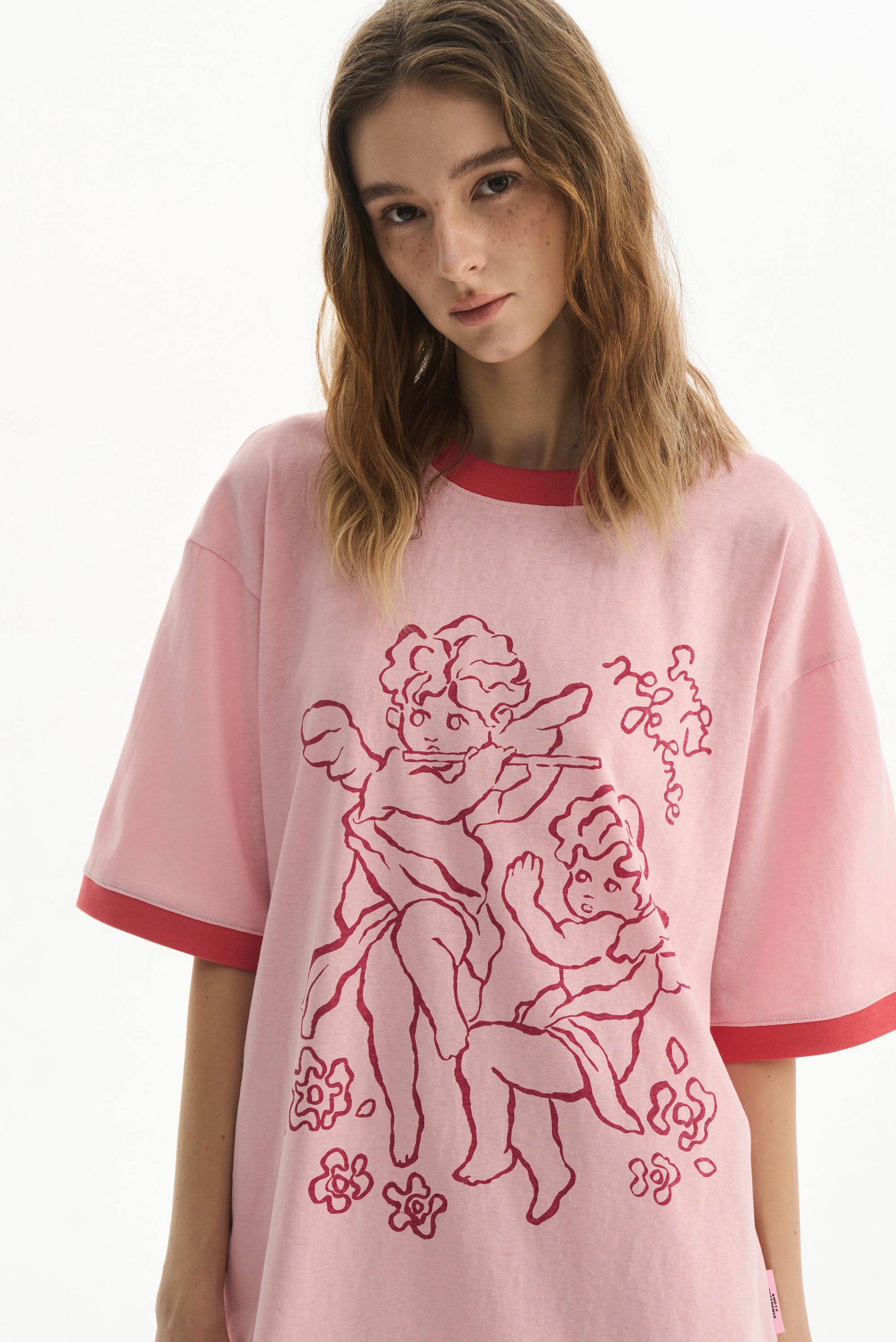 Angel Patchwork Graphic Tee