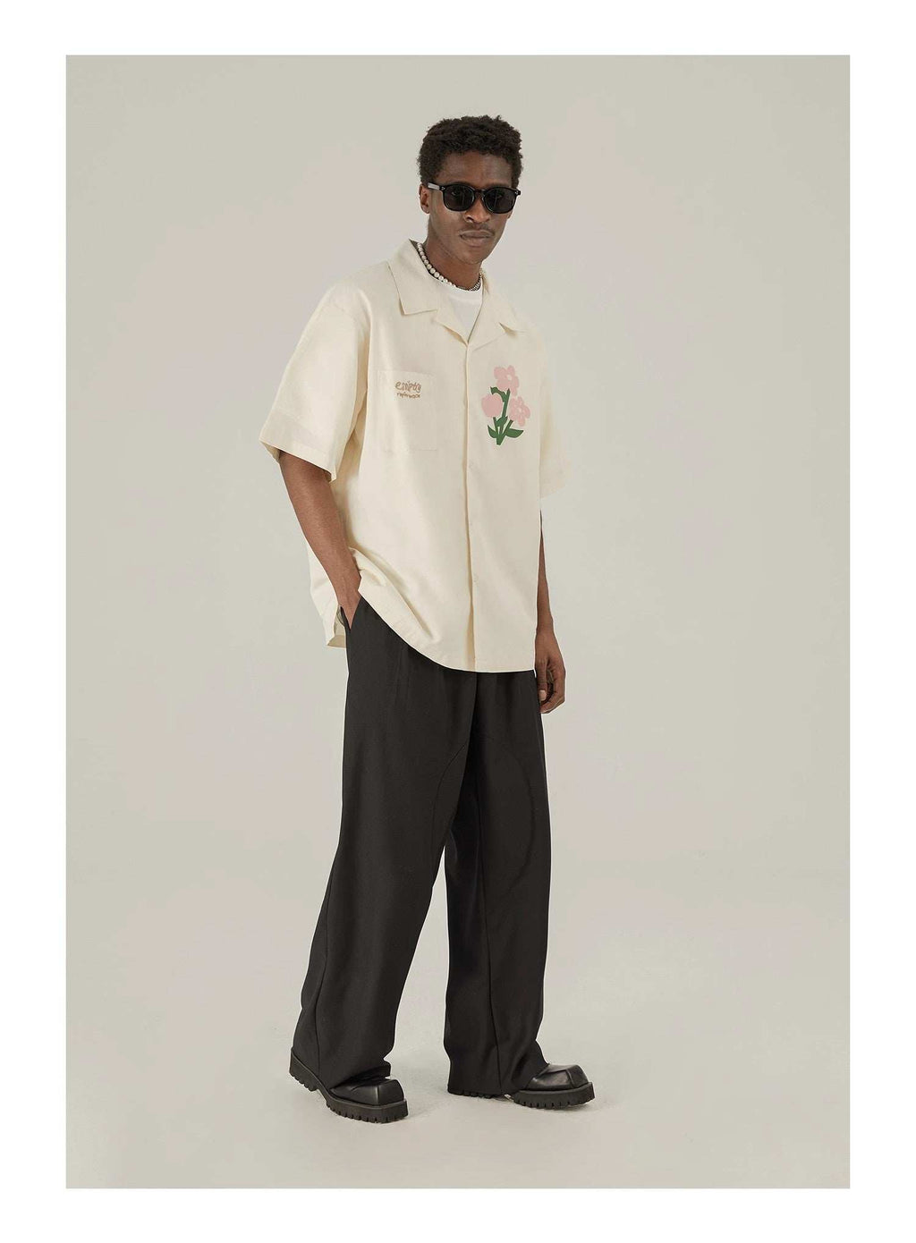 Floral Cotton Graphic Shirt - Empty Reference