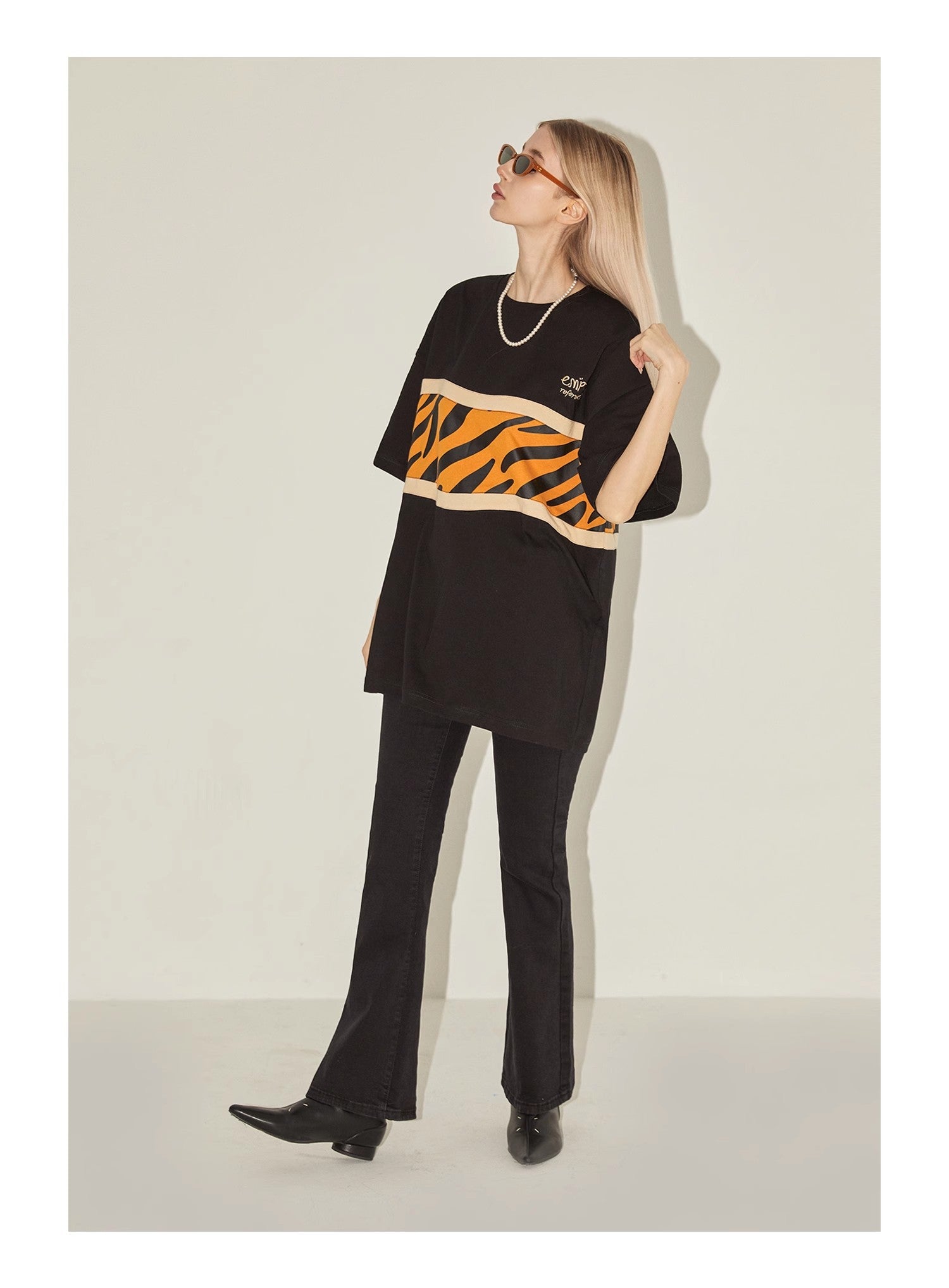 Tiger Patchwork Graphic Tee