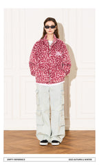 Leopard Fleece Zip Jacket