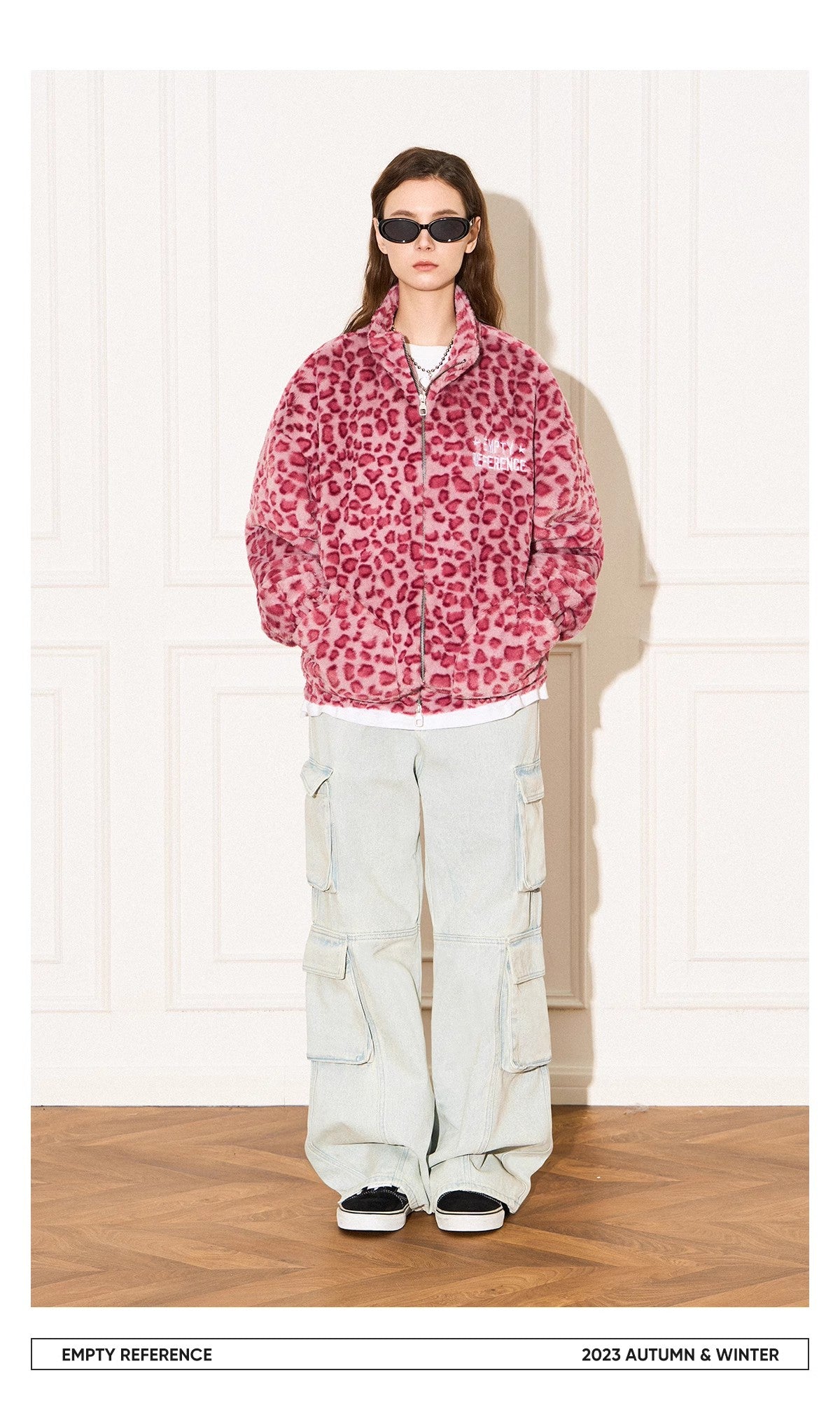 Leopard Fleece Zip Jacket