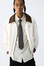 Plaid Corduroy Casual Jacket