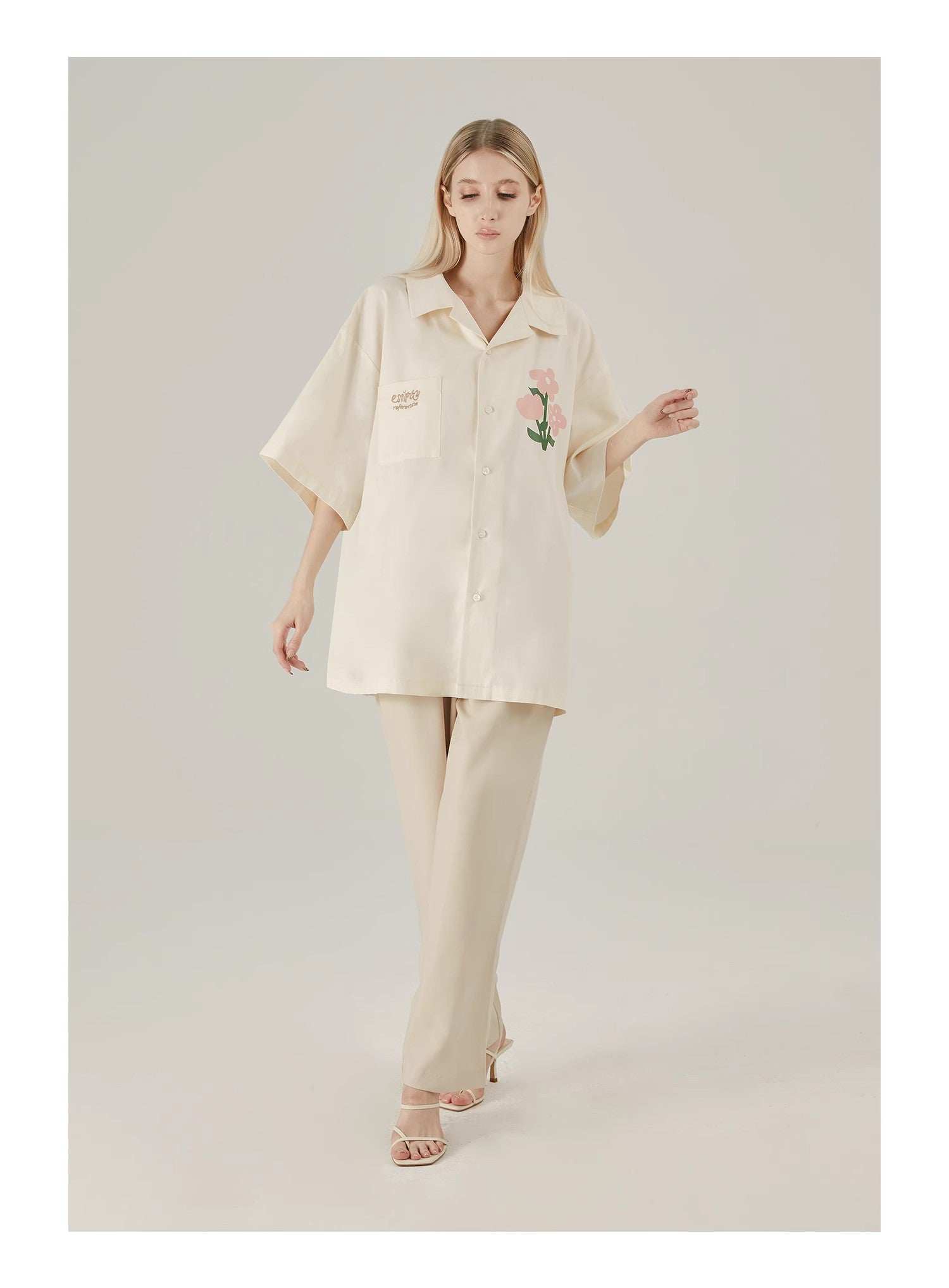 Floral Cotton Graphic Shirt - Empty Reference