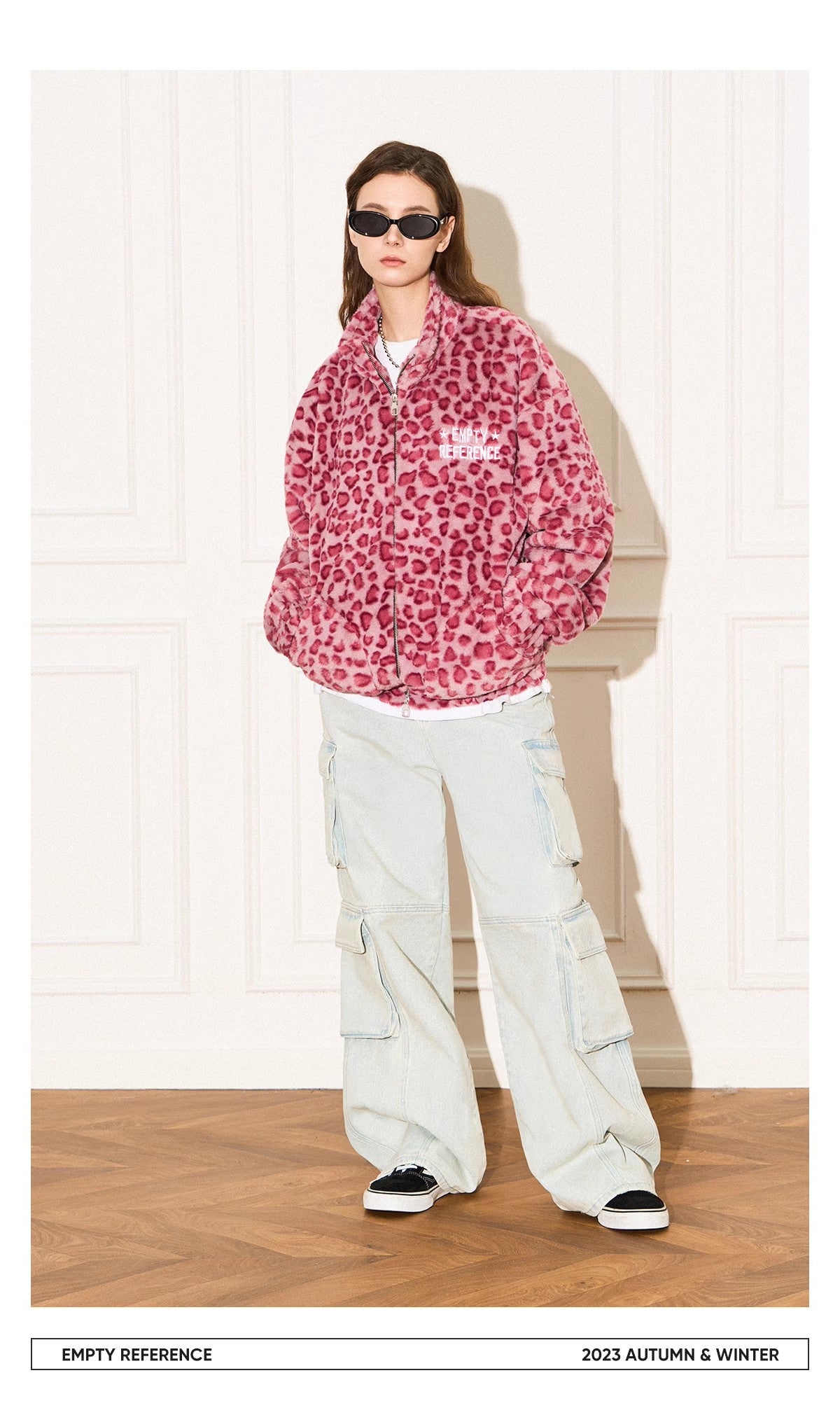 Leopard Fleece Zip Jacket
