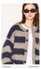 Striped Wool Knit Sweater