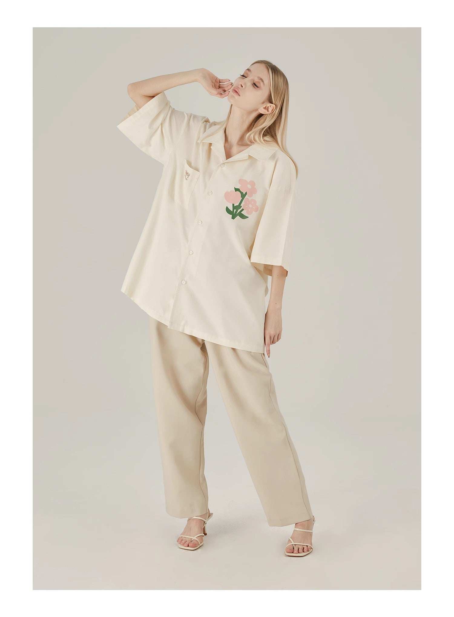 Floral Cotton Graphic Shirt - Empty Reference