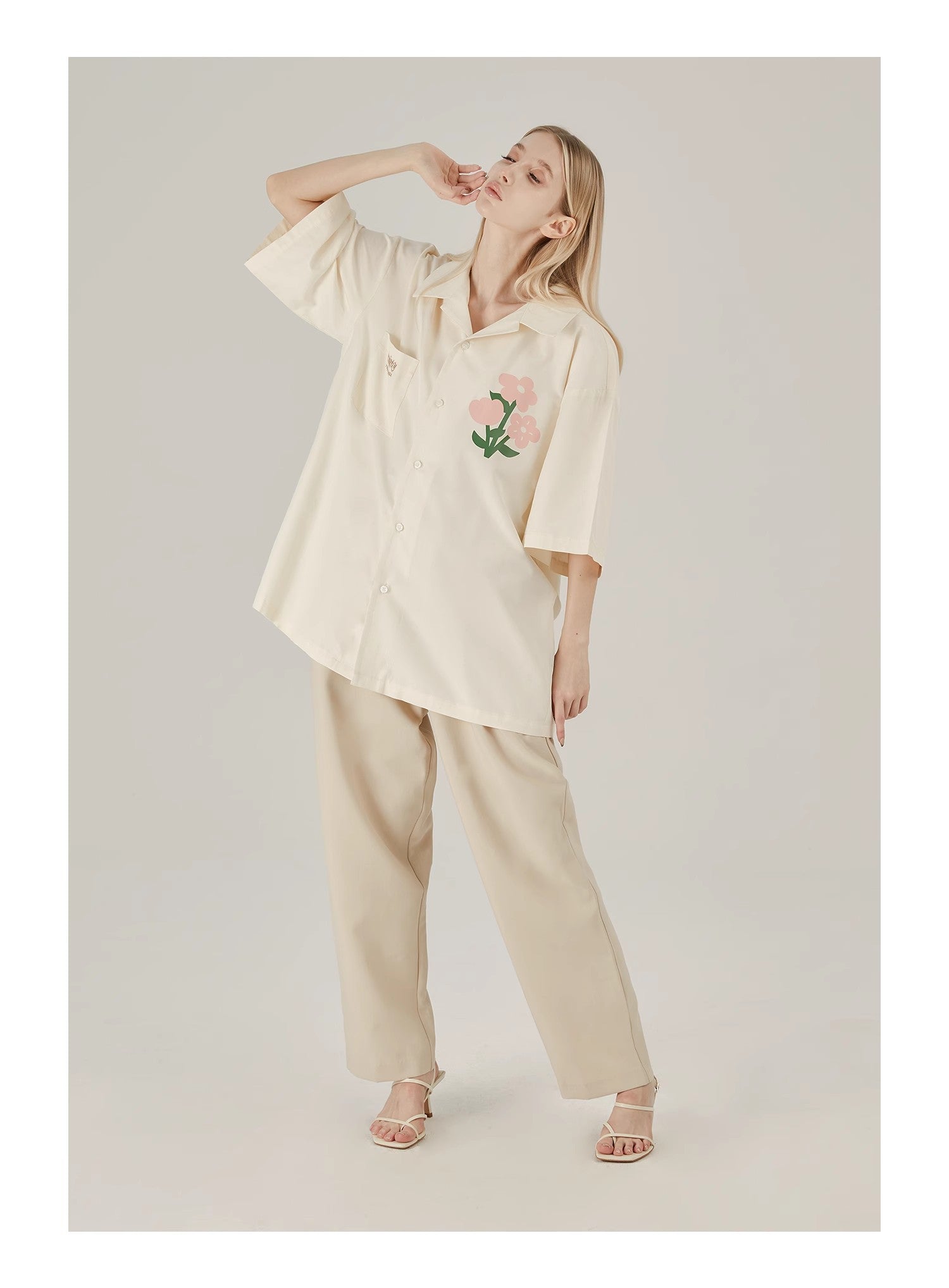 Floral Cotton Graphic Shirt