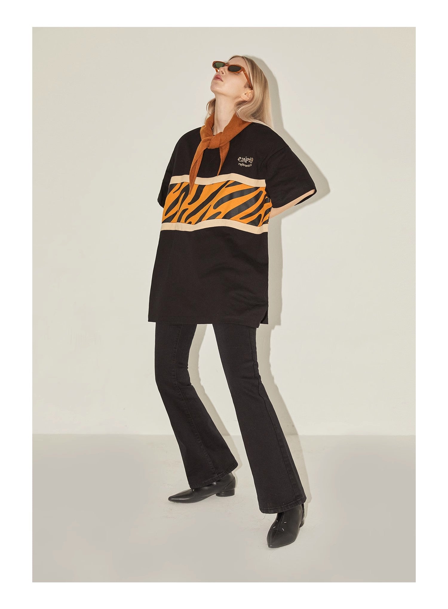 Tiger Patchwork Graphic Tee