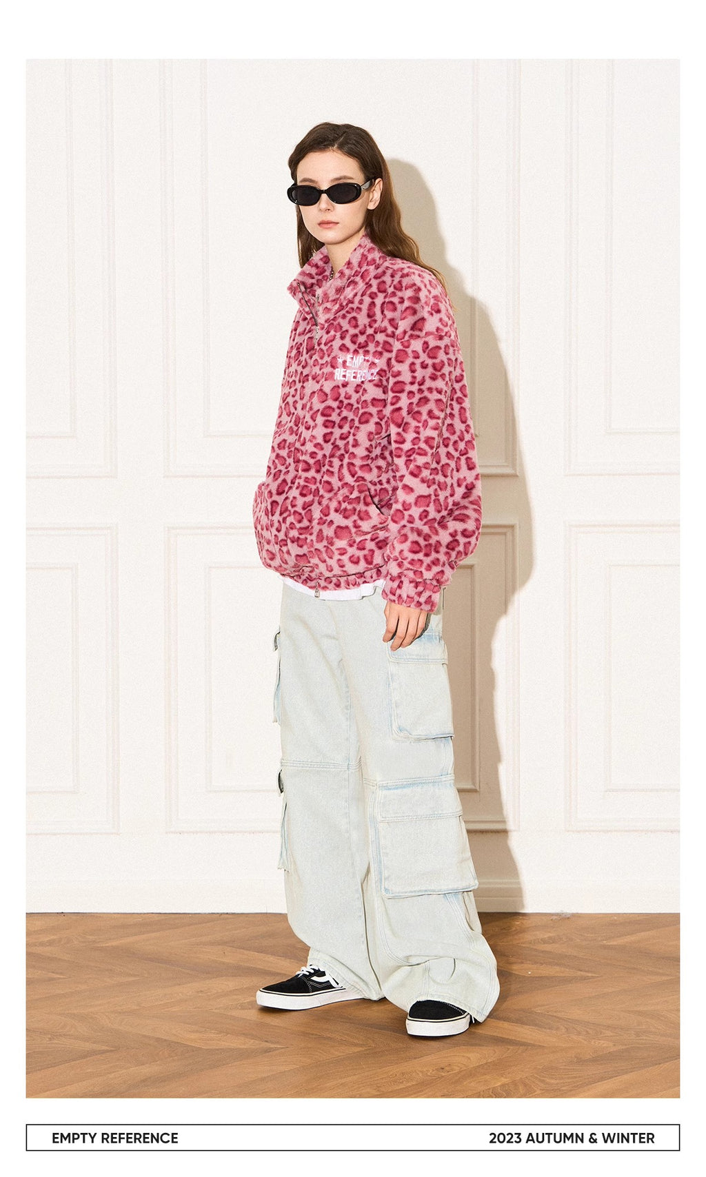 Leopard Fleece Zip Jacket
