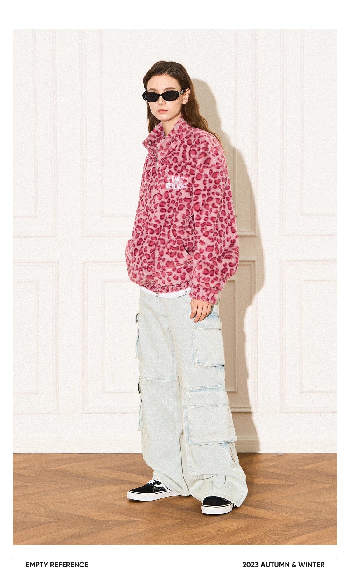 Leopard Fleece Zip Jacket