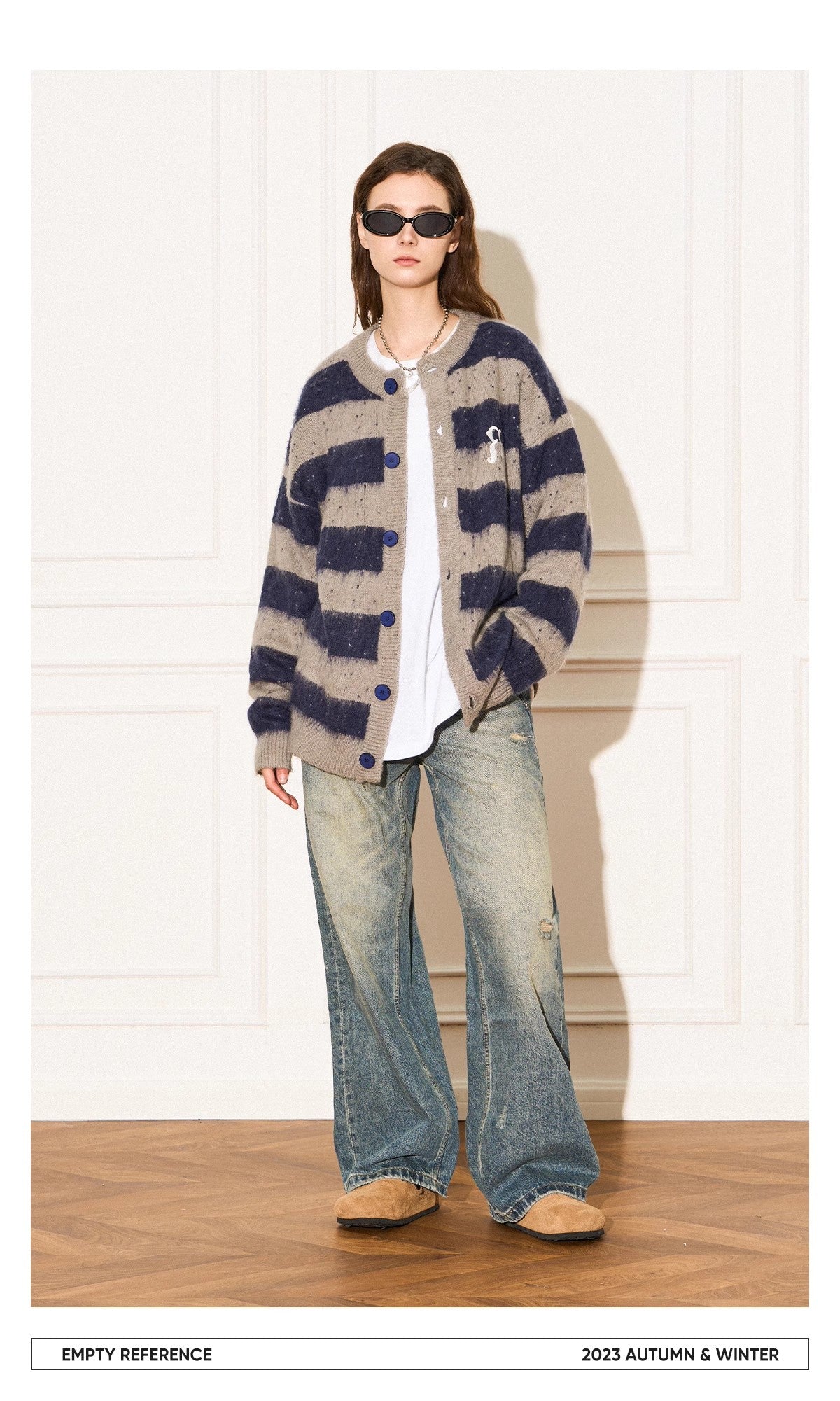 Striped Wool Knit Sweater