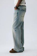 Washed Micro-Flare Jeans