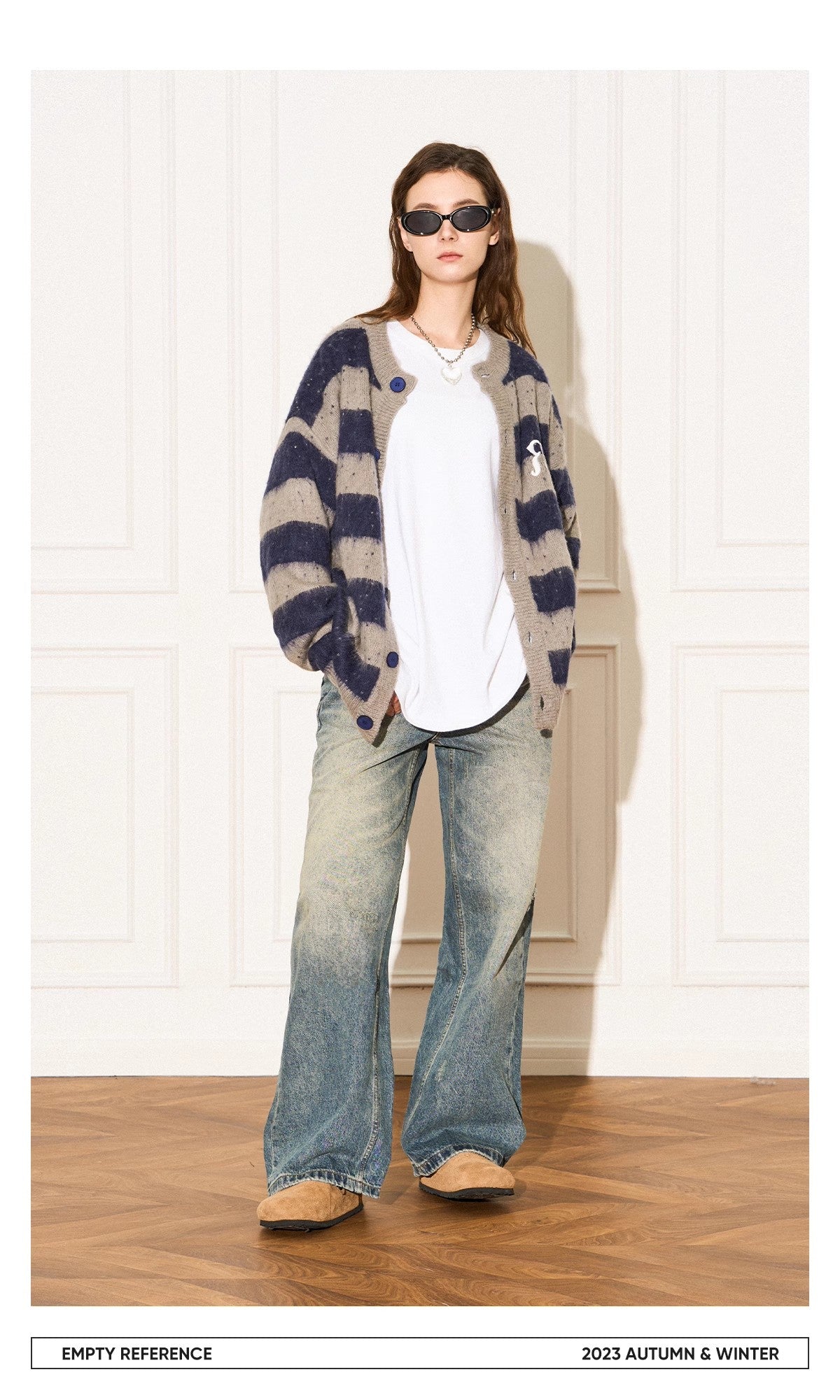 Striped Wool Knit Sweater