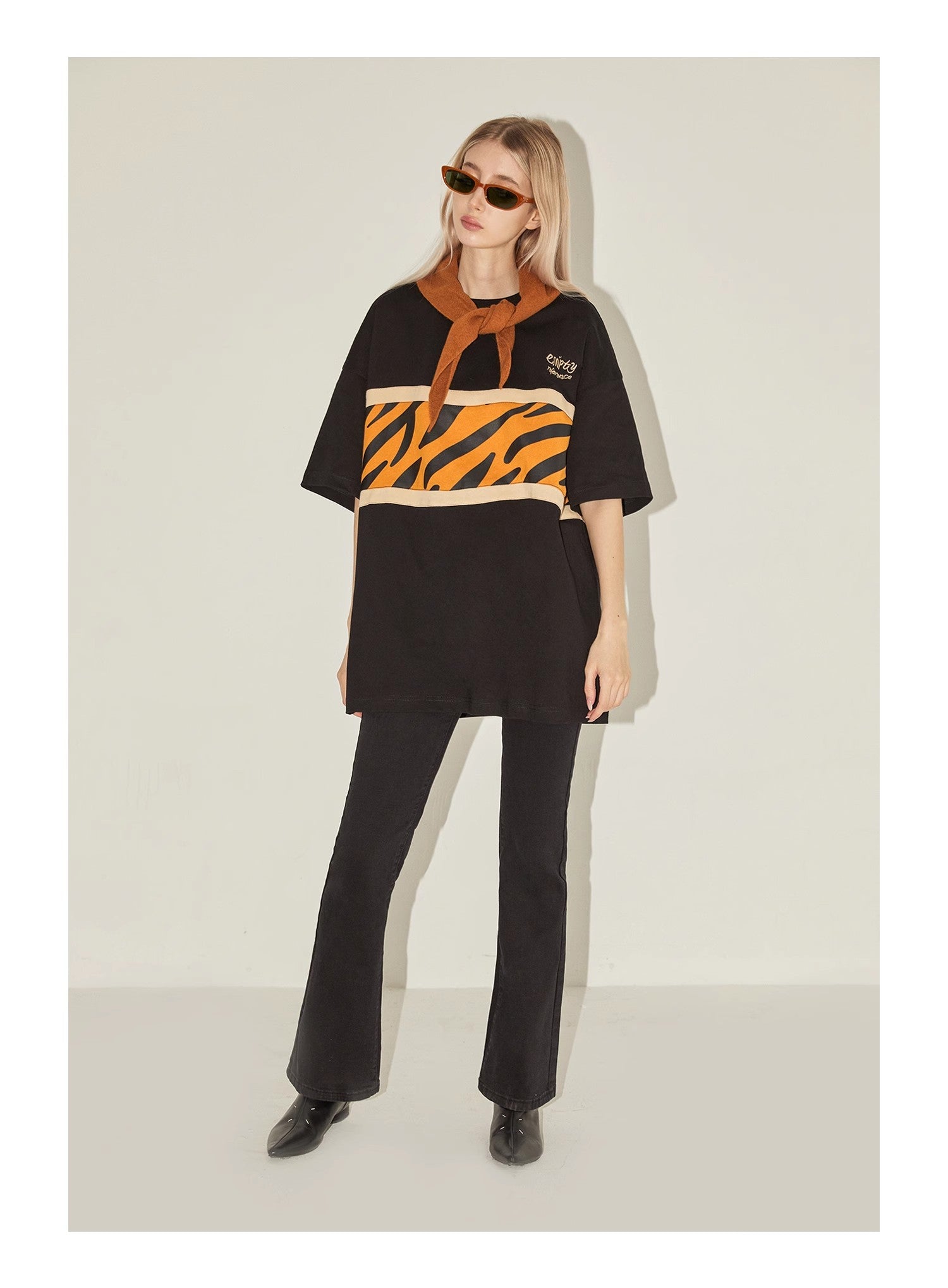 Tiger Patchwork Graphic Tee