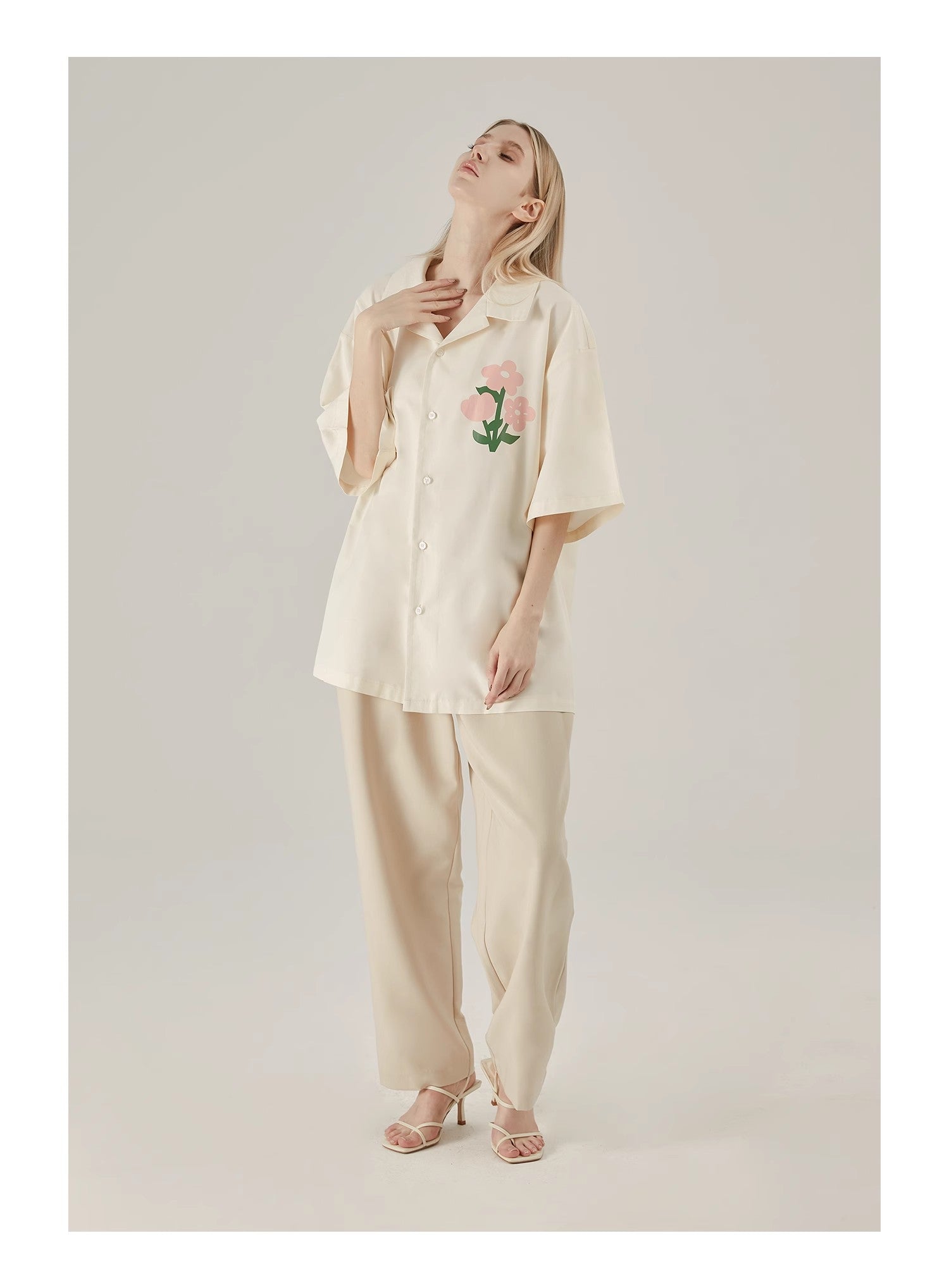 Floral Cotton Graphic Shirt