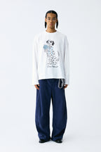 Dalmatian Rose Long Sleeve Tee