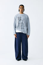 Dog Line-Art Long Sleeve Tee