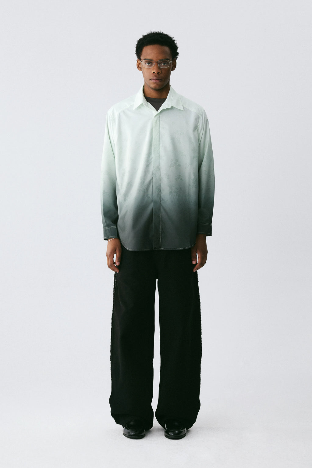 Gradient Floral Shirt