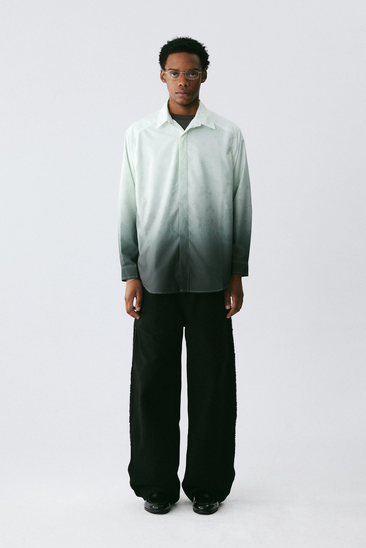 Gradient Floral Shirt
