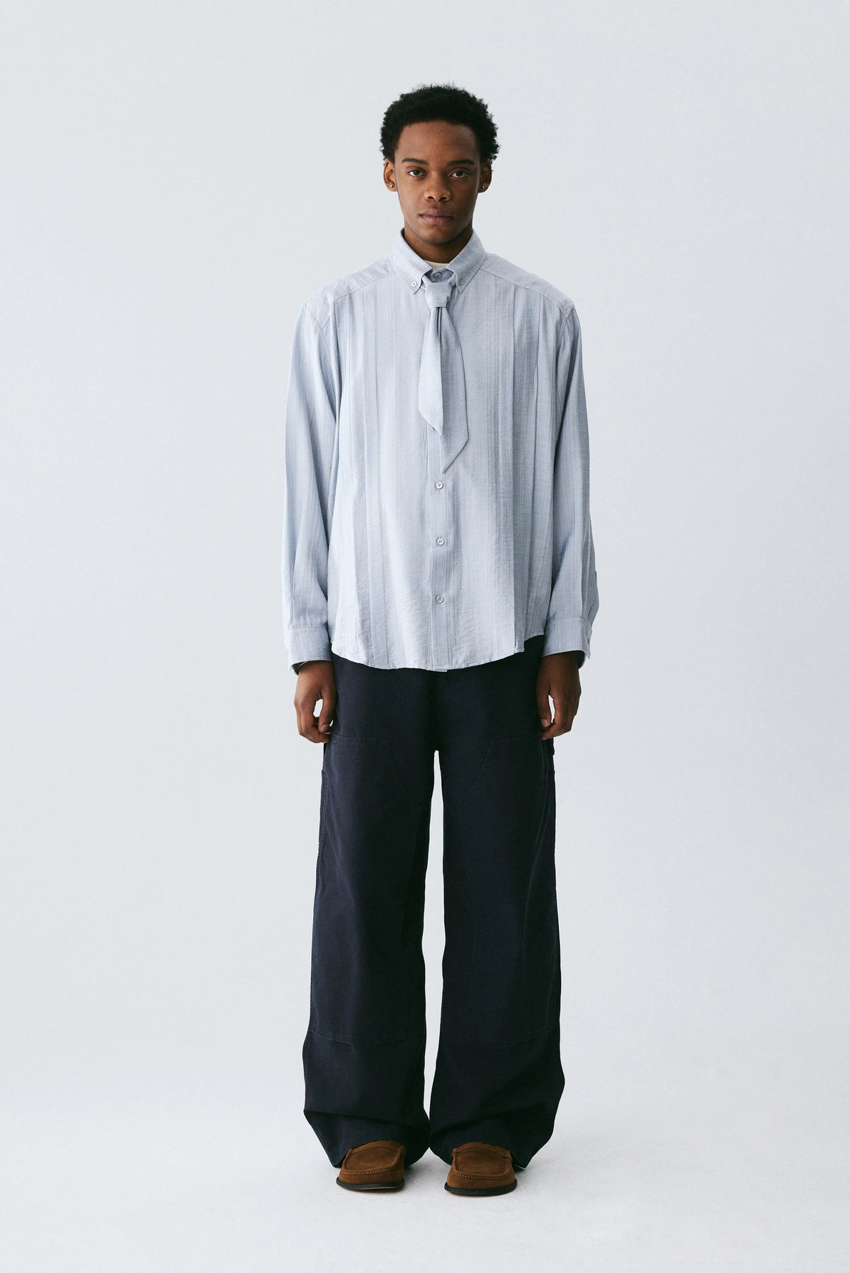 Detachable Scarf Shirt