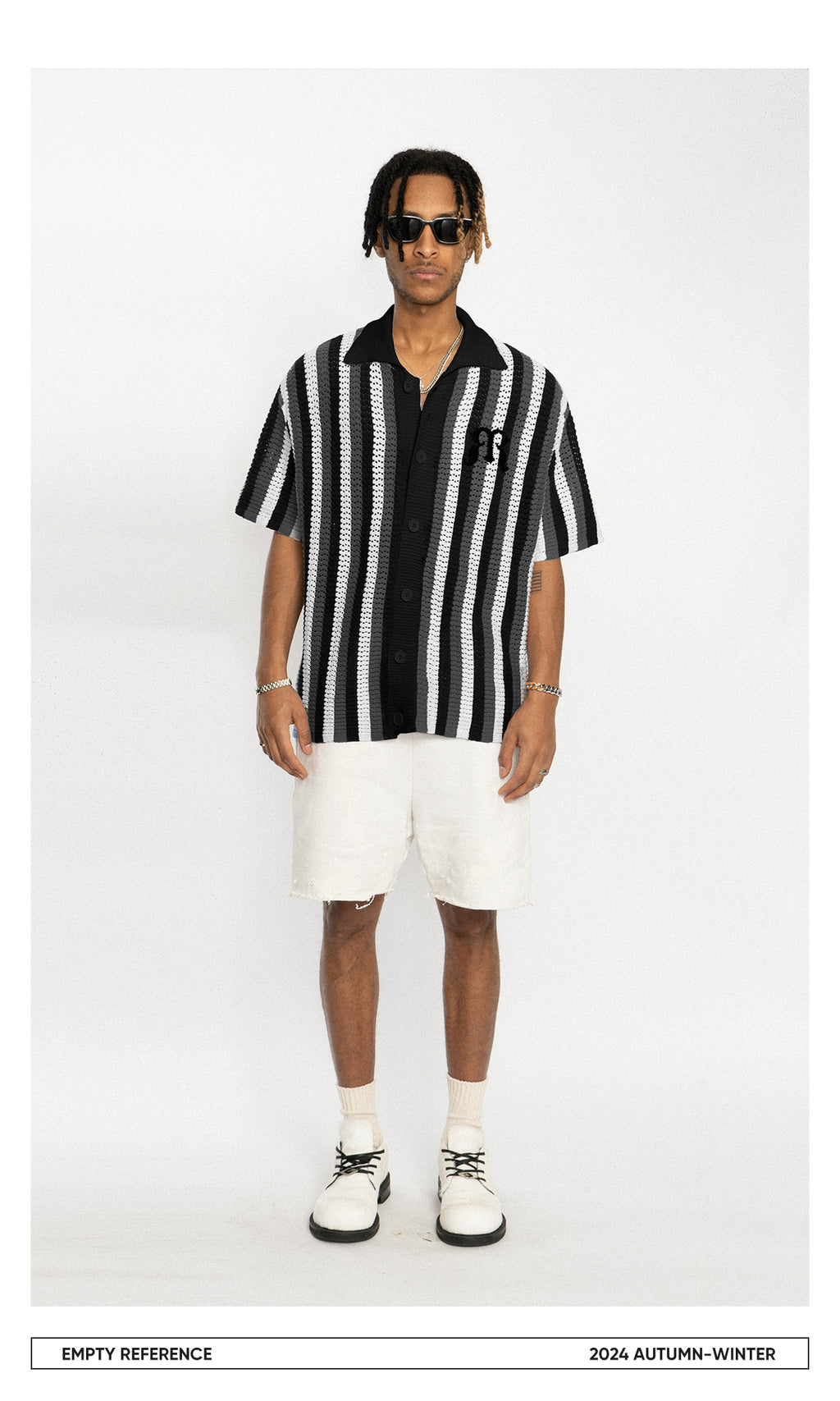 Embroidered Knit Polo Shirt