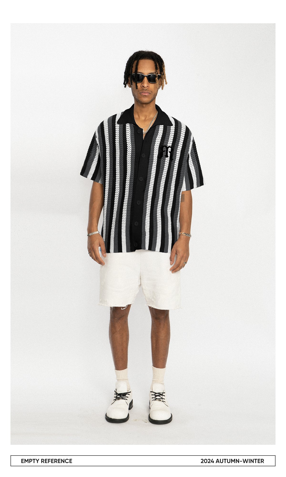 Embroidered Knit Polo Shirt