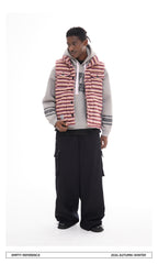 Checked Quilted Wool Vest