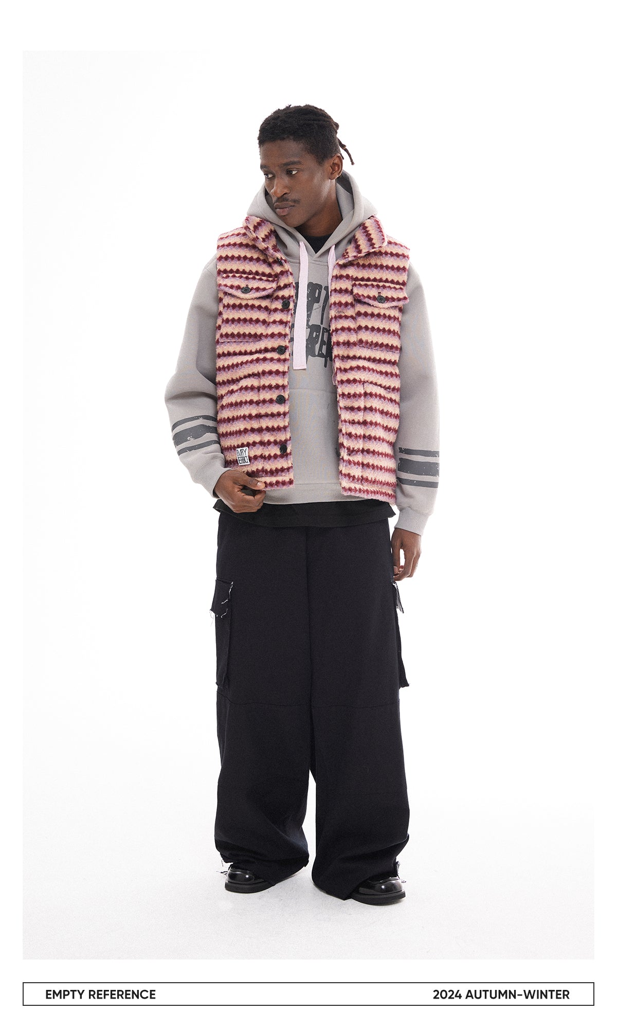 Checked Quilted Wool Vest